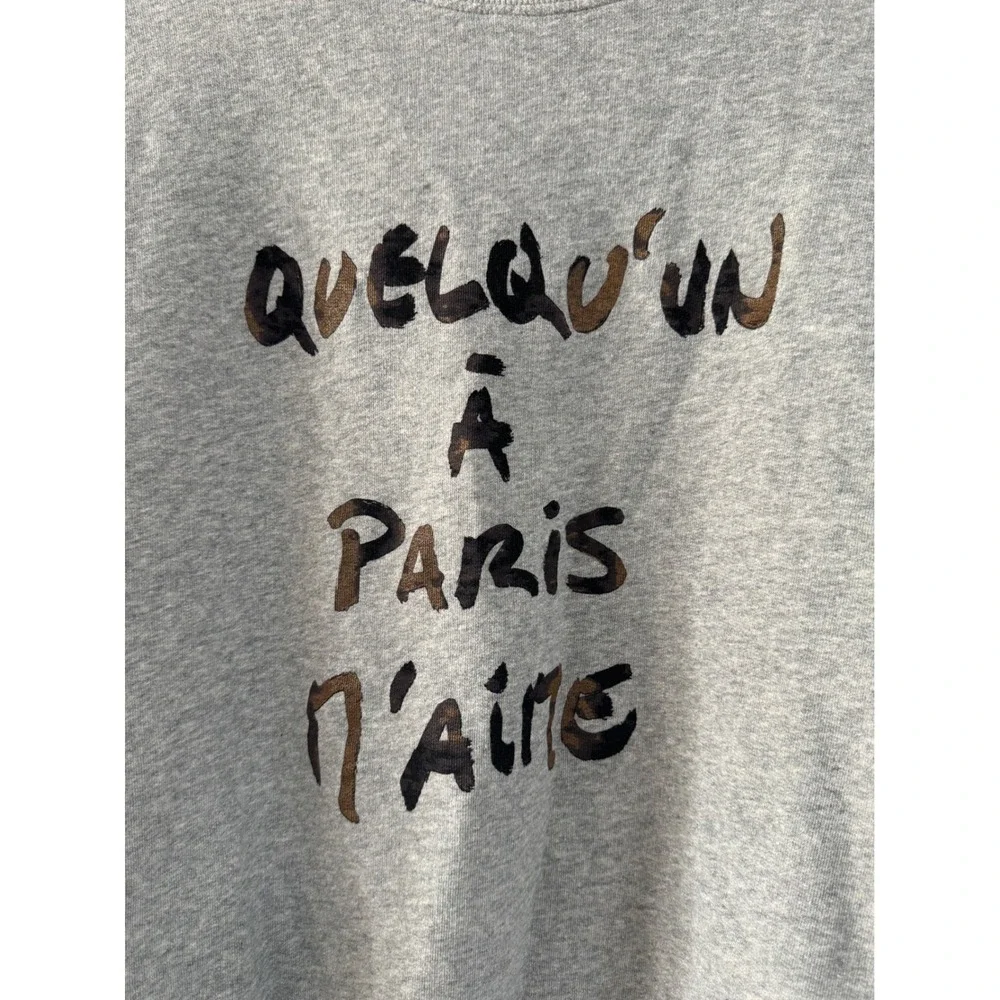 BA&SH | Rare Brice Sweatshirt Paris Crewneck Comfy Grey Relaxed Fit - Picture 3 of 5